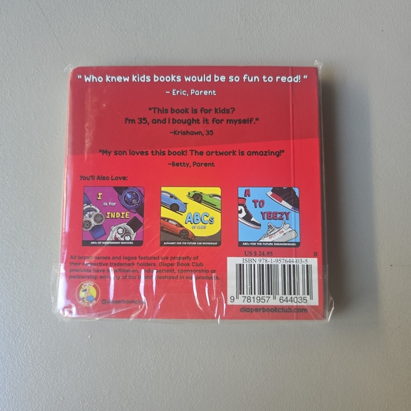 Rolex Children's Board Book in Bright Red with Blue Accents - Picture 2 of 3